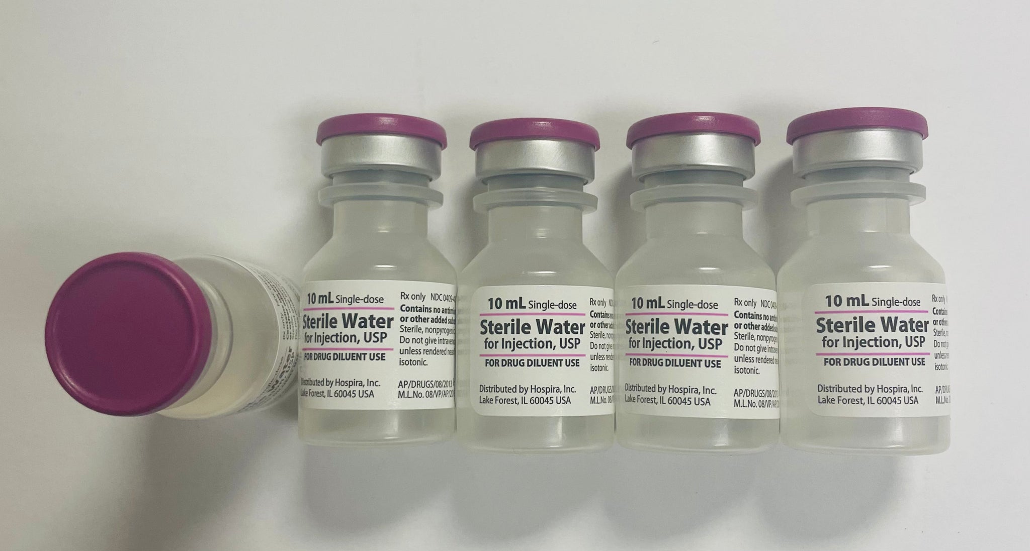 10ml & 50ml Sterile Water for Injection Vial