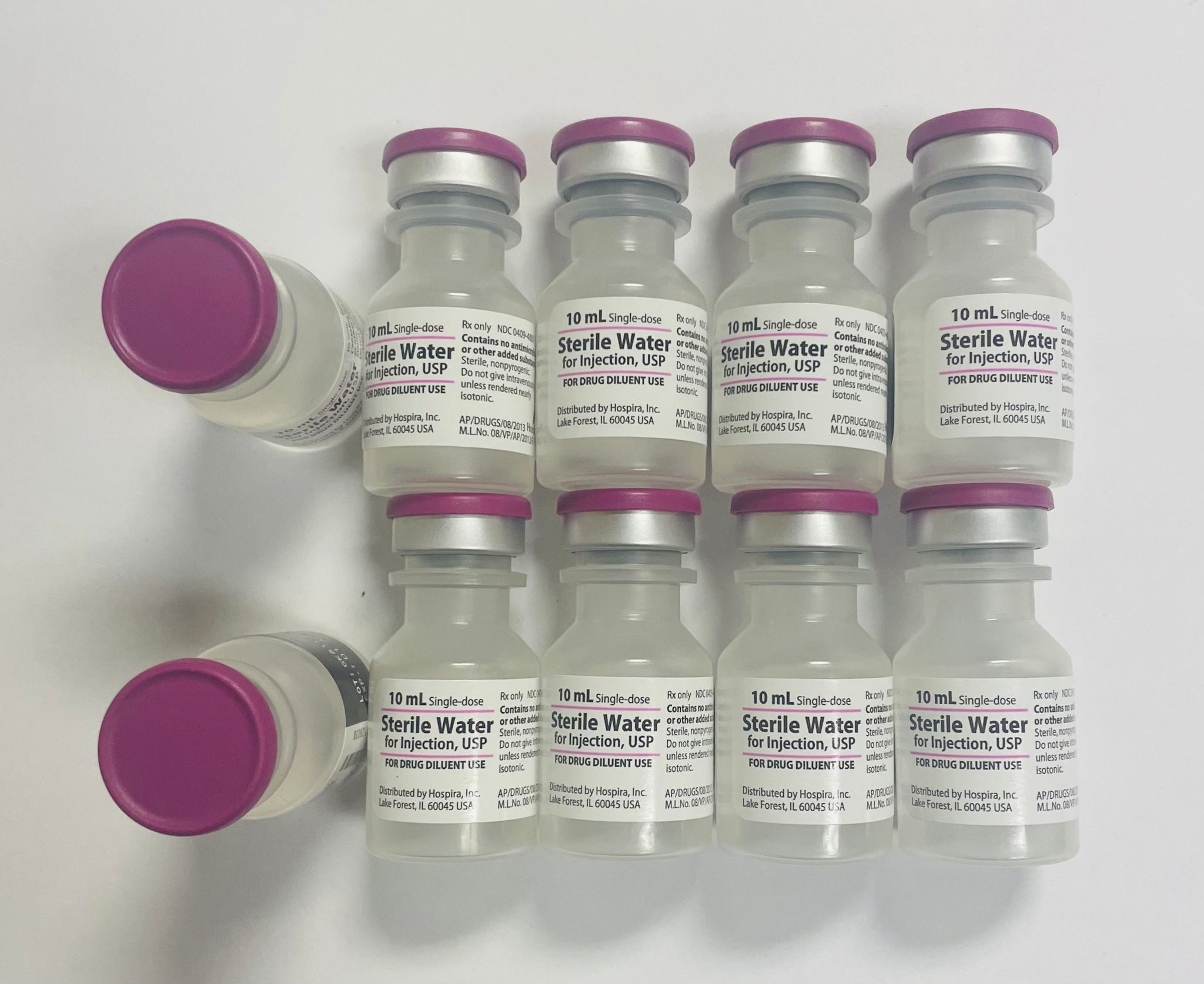10ml & 50ml Sterile Water for Injection Vial