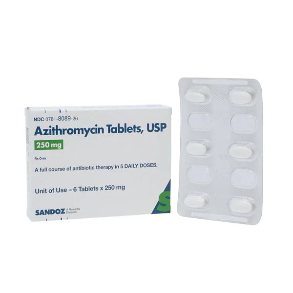 Antibiotics azithromycin 250 mg