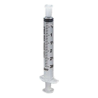 BD and Monoject Clear 1ml, 3ml, 5ml, and 10ml Oral Syringes