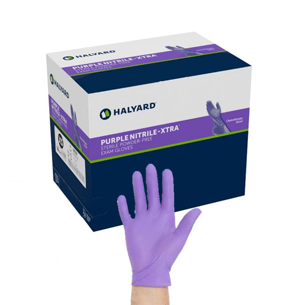 Nitrile Xtra Halyard Purple Nitrile Gloves Large Halyard Nitrile